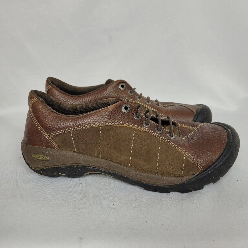 SALE 5/$25 Keen Presidio Leather Oxford Lace Up Sneaker Cascade Shitake Brown